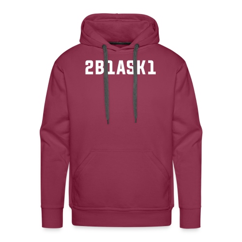 2B1ASK1(to be one ask one), weiss - Männer Premium Hoodie