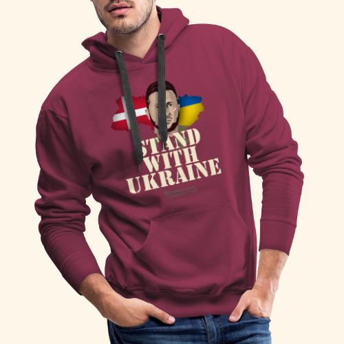 Ukraine Dänemark Unterstützer T-Shirt Design - Männer Premium Hoodie