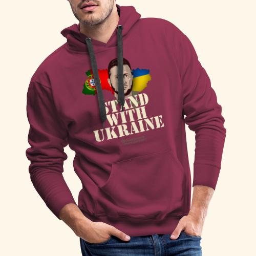 Portugal Stand with Ukraine - Männer Premium Hoodie