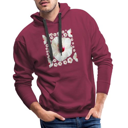 Hibiscus rosa sinensis - Sweat-shirt à capuche Premium pour hommes