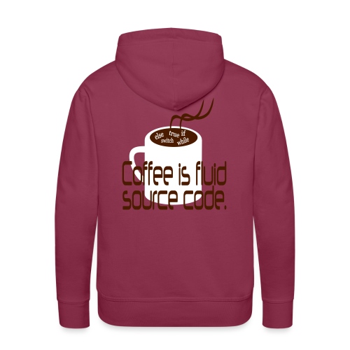 Coffee is source code - Männer Premium Hoodie