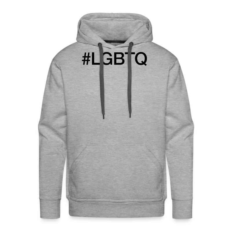 #LGBTQ hashtag - Herre Premium hættetrøje