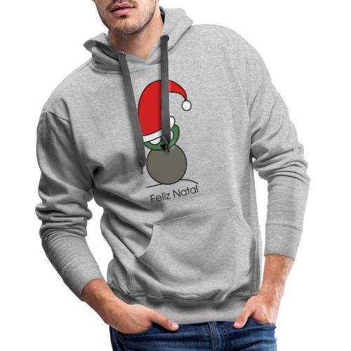 Owl - Feliz Natal - Sweat-shirt à capuche Premium pour hommes