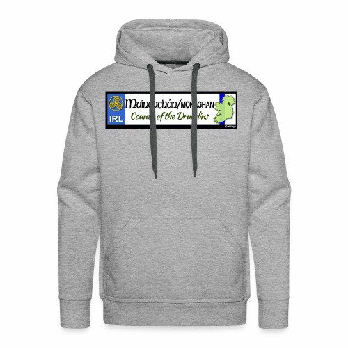 MONAGHAN, IRELAND: licence plate tag style decal - Men's Premium Hoodie