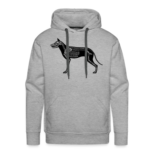 Dog skeleton - Mannen Premium hoodie