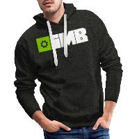 IMB Logo (plain) - Men's Premium Hoodie charcoal grey