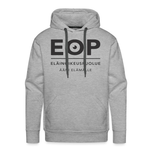 EOP Logo slogan musta - Miesten premium-huppari