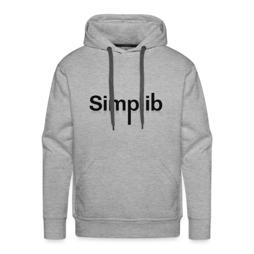 Logo-Simplib-ok - Bluza męska Premium z kapturem