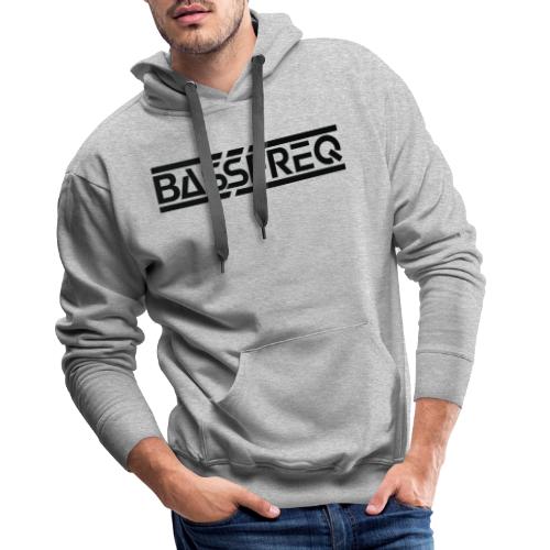 Bassfreq Logo Black - Sweat-shirt à capuche Premium pour hommes