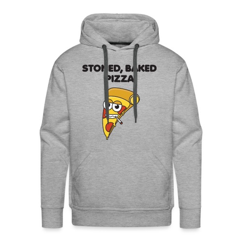 Stoned, Baked Pizza - Men's Premium Hoodie