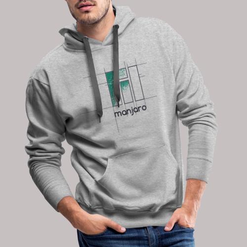Manjaro Logo Draft - Men's Premium Hoodie