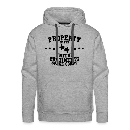 Property Of United Continents Space Corps - Black - Men's Premium Hoodie