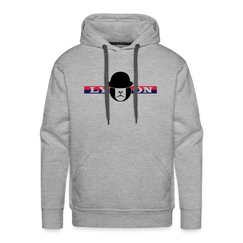 Motif Lyon + logo - Sweat-shirt à capuche Premium pour hommes