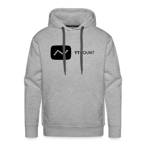 YTCount Logo White - Mannen Premium hoodie