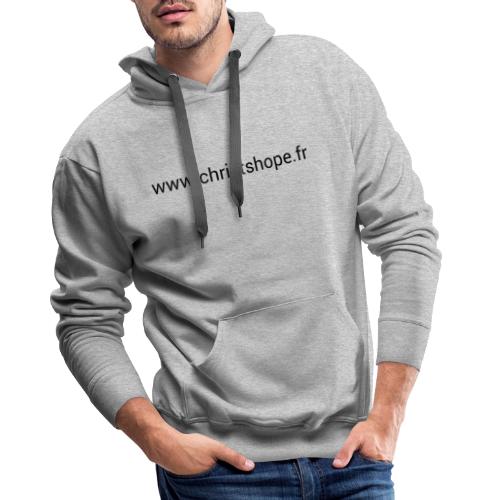 Site internet Christ's Hope France noir - Sweat-shirt à capuche Premium pour hommes