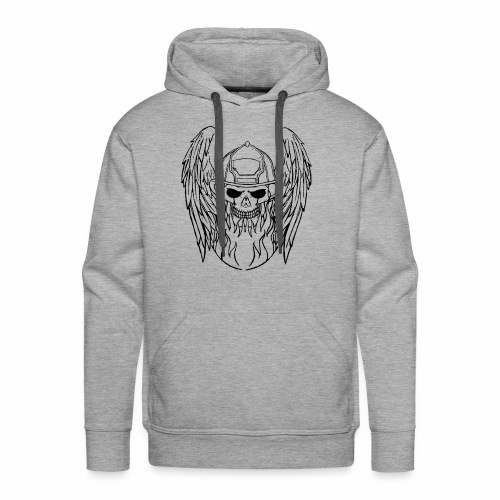skull angel 2 - Sweat-shirt à capuche Premium pour hommes