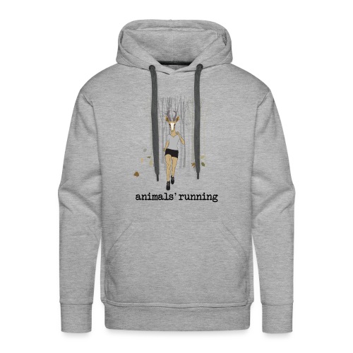 Antilope running - Sweat-shirt à capuche Premium pour hommes