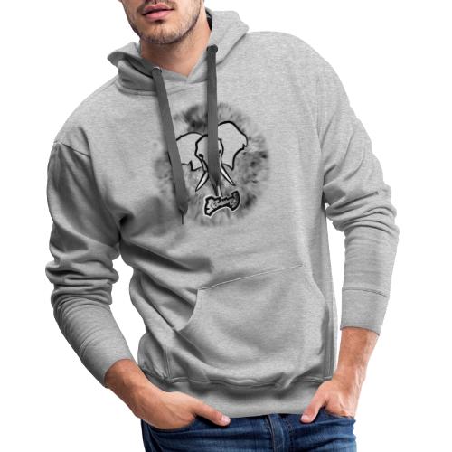 SEMAJ ⎢ ELEPHANT 03 ⎢ WB - Sweat-shirt à capuche Premium pour hommes