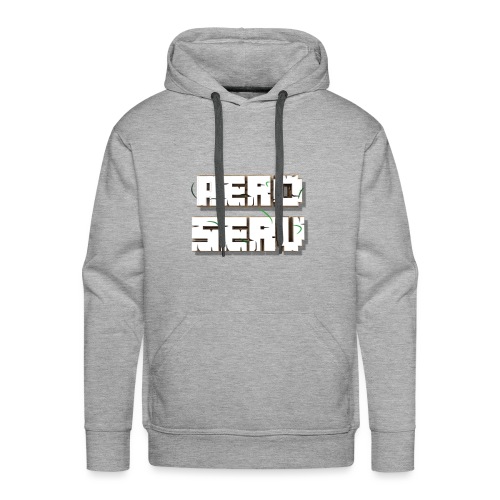 Logo AeroServ - Blanc - Sweat-shirt à capuche Premium pour hommes