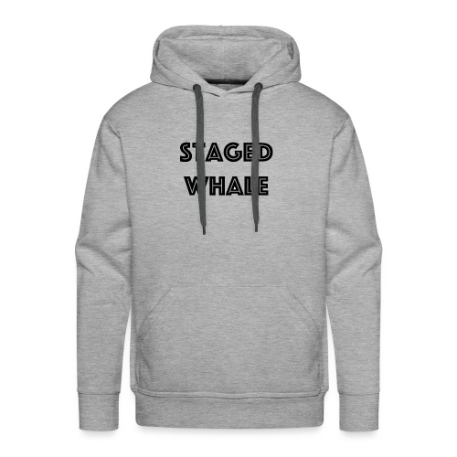 Staged Whale - Mannen Premium hoodie