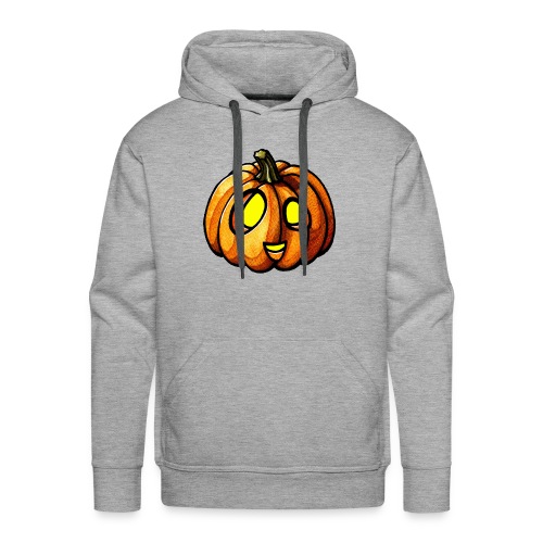 Pumpkin Halloween watercolor scribblesirii - Männer Premium Hoodie
