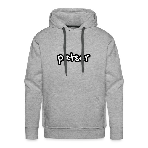 Patser - Basic White - Mannen Premium hoodie