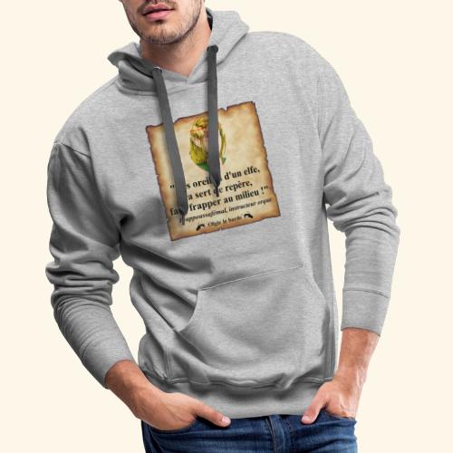 elfe oreilles - Sweat-shirt à capuche Premium Homme