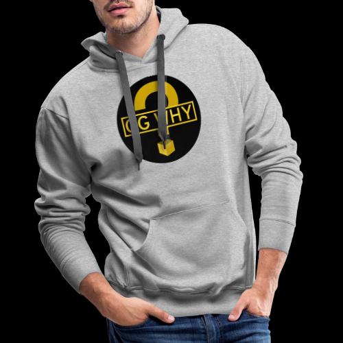 logo cgwhy - Sweat-shirt à capuche Premium Homme