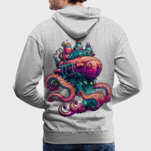 Sous-marin Octopus - Sweat-shirt à capuche Premium Homme