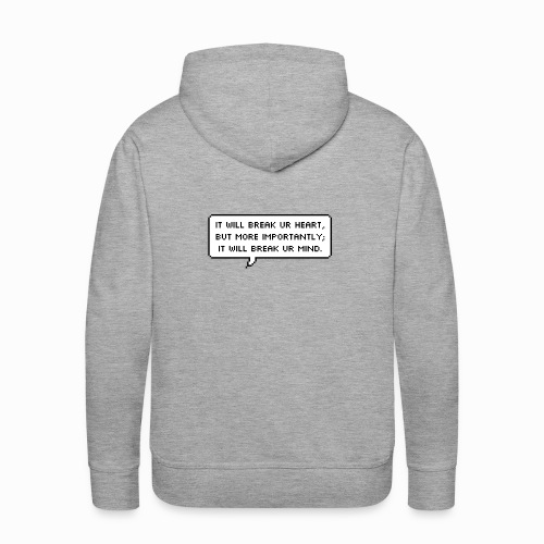 Inspiring sentence - Sweat-shirt à capuche Premium pour hommes