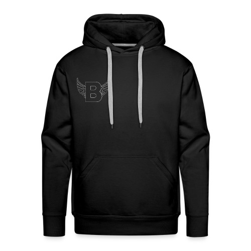 B Logo Weiss - Men's Premium Hoodie