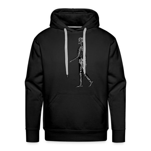 Menselijk skelet - Mannen Premium hoodie