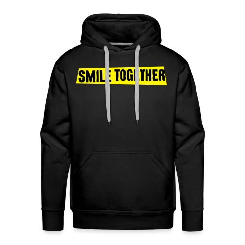 Smile Together Black Yellow - Men's Premium Hoodie