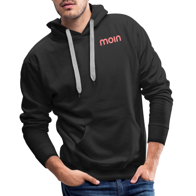 MOIN minimal (Lachs-Pink) - Männer Premium Hoodie