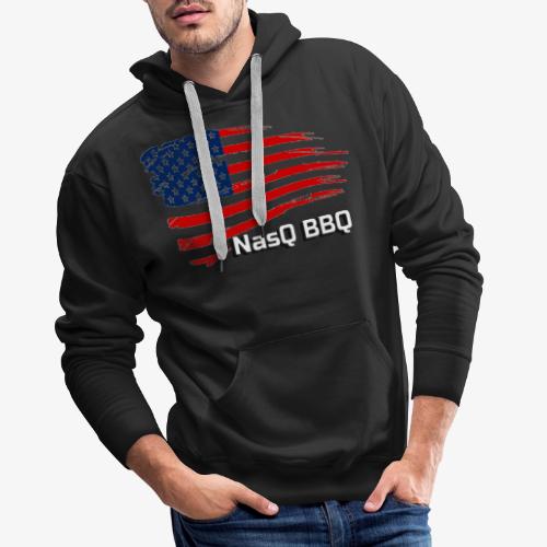 NasQ BBQ- American Flag - Mannen Premium hoodie