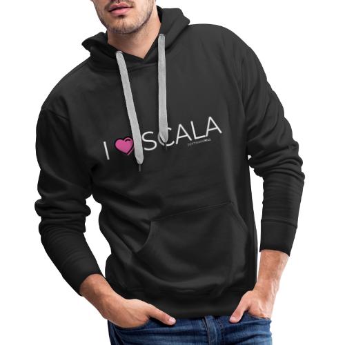 I love Scala - Bluza męska Premium z kapturem
