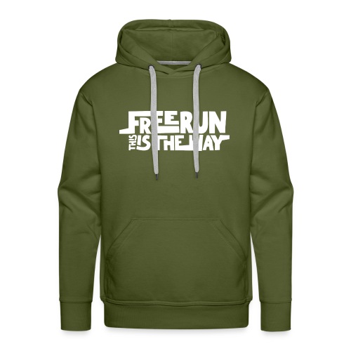 Freerun is the way cadeau parkour humour traceur - Sweat-shirt à capuche Premium pour hommes