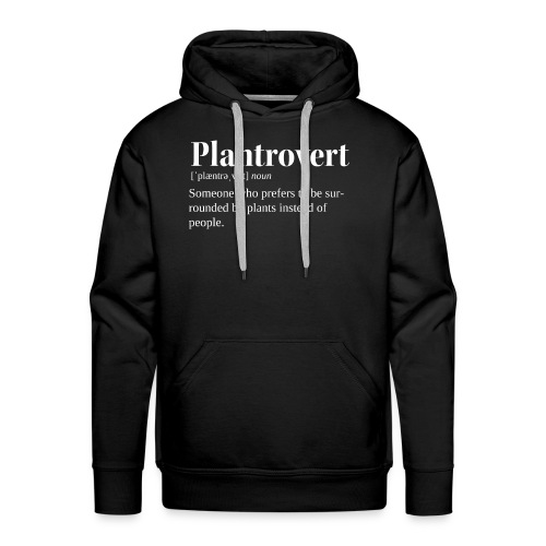 plantrovert white - Männer Premium Hoodie