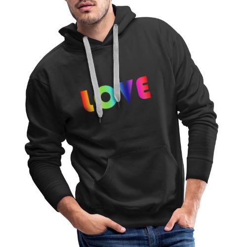 De Liefde van de regenboog - Mannen Premium hoodie