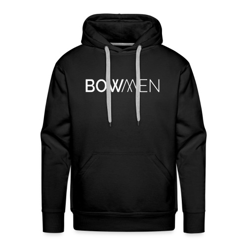 Bowmen Logo Trans weiss - Männer Premium Hoodie