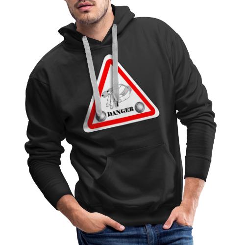 petanque claquement des boules humour accident - Sweat-shirt à capuche Premium pour hommes