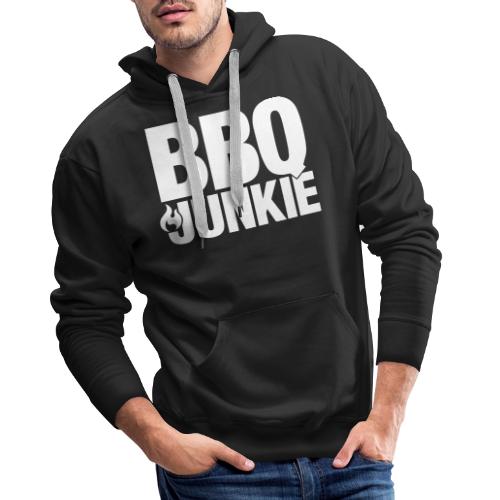 BBQ Junkie on Fire - Mannen Premium hoodie