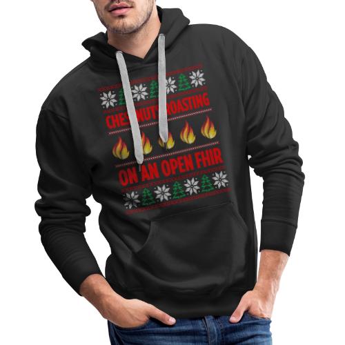 Ugly Christmas Sweater - Bluza męska Premium z kapturem