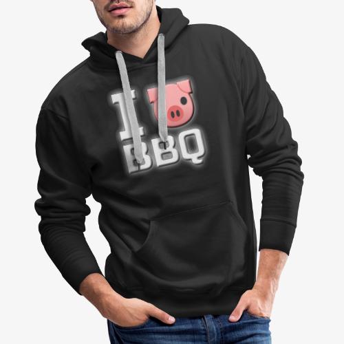 I love Barbecue - NasQ BBQ - Mannen Premium hoodie