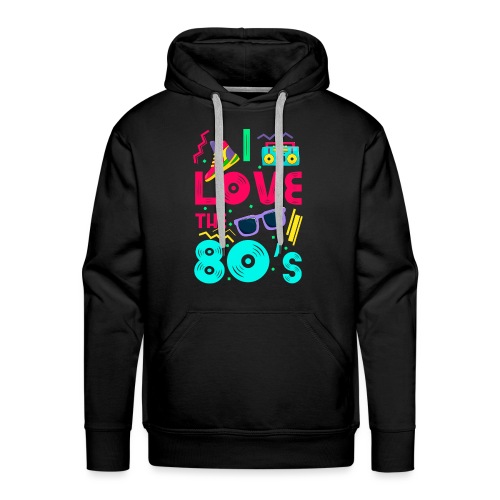 I love the 80s - cool and crazy - Männer Premium Hoodie