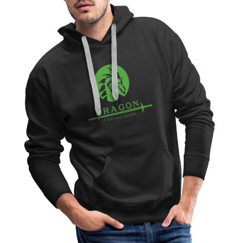 dragon d'émeraude vert - Sweat-shirt à capuche Premium pour hommes