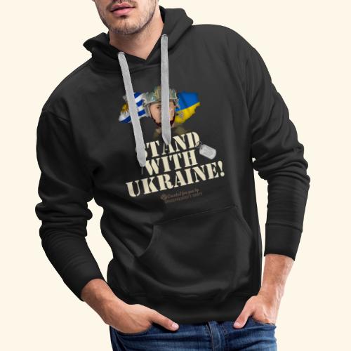 Ukraine Uruguay Fahnen - Männer Premium Hoodie