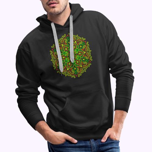 Feu Lotus Mandala - Sweat-shirt à capuche Premium pour hommes