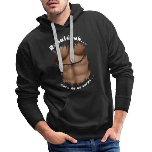 Ronaldooh abdominaux football FS - Sweat-shirt à capuche Premium pour hommes