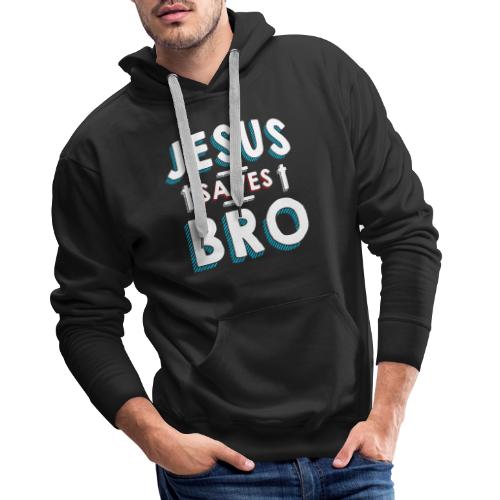 Jesus rettet Bruder Cooles Tshirt für Christen - Männer Premium Hoodie